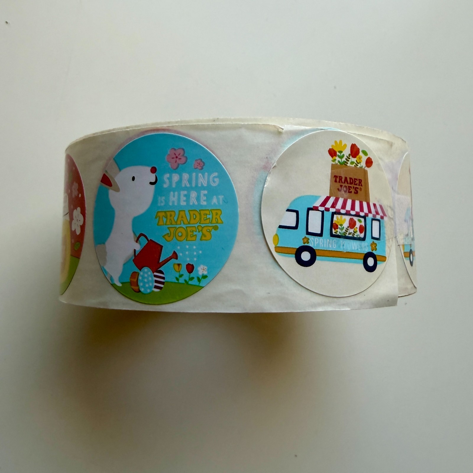 Trader Joe’s Seasonal Spring Stickers Full Roll Easter 2025-2026 Limited Edition
