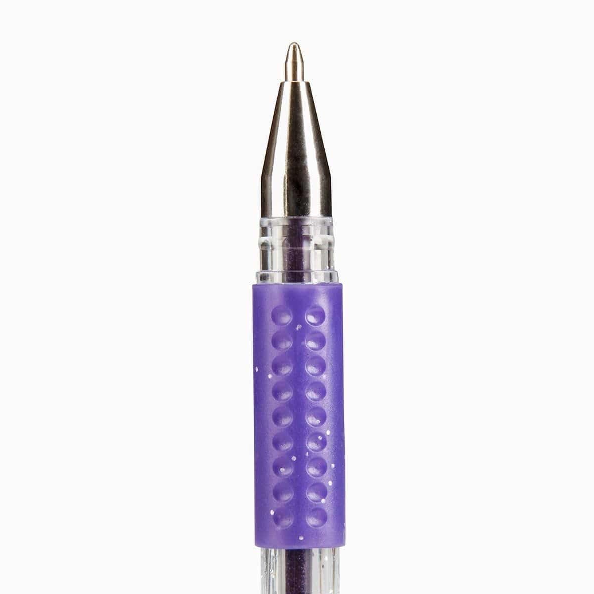 30 Count Glitter Gel Pens Set Assorted Colors Smooth Writing Non Toxic