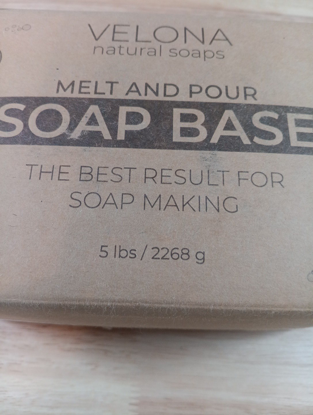 5 LB Shea Butter Melt and Pour Soap Base Velona Natural Soap New