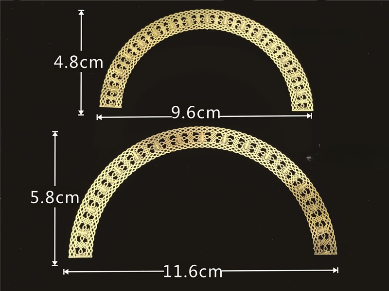 5pcs DIY Metal Alloy Pieces for Dolls Materials Hollow Out Metal Trimming Crafts