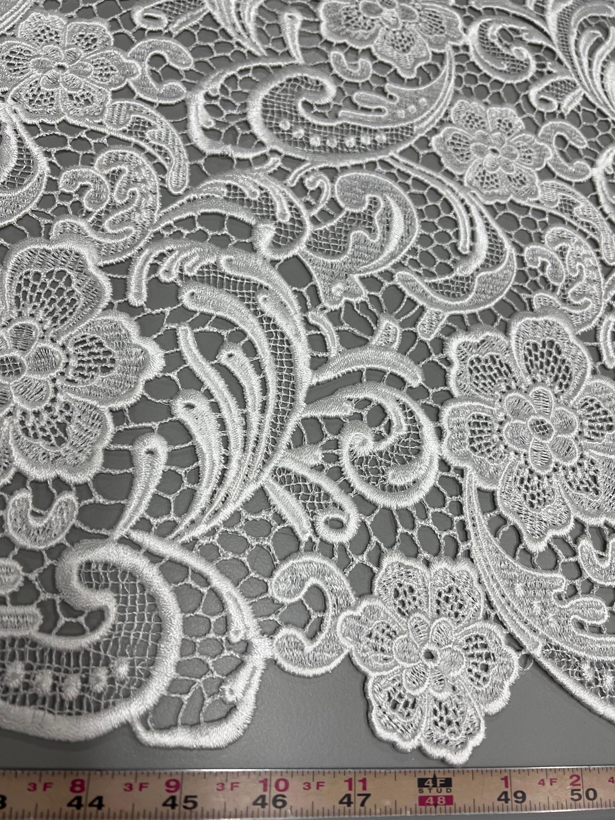 Maggie LIGHT IVORY Guipure Venice Heavy Lace Fabric by the Yard