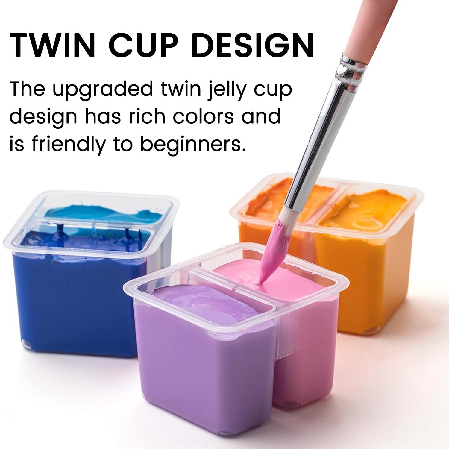 HIMI Gouache Paint Set, 112 Colors x 12g Twin Jelly Cup Design in a Carrying …