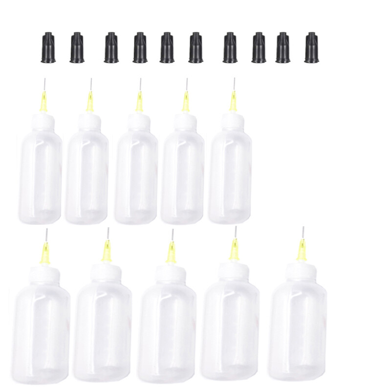 Plastic Empty Oil Dropper Bottle with Steel Needle Drip