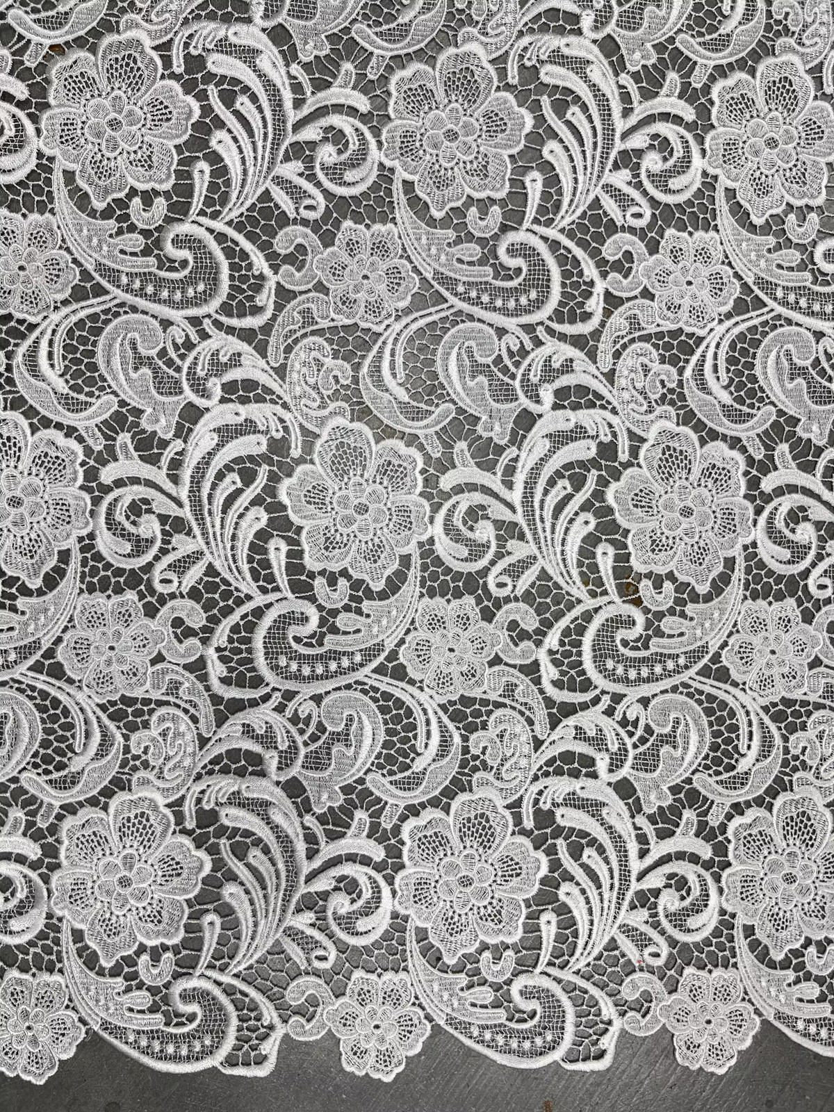 Maggie LIGHT IVORY Guipure Venice Heavy Lace Fabric by the Yard