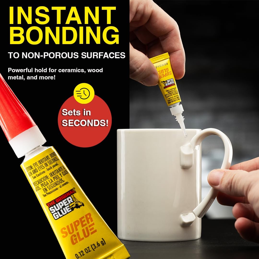 Liquid, 2 Gram Tubes, 12-Pack, Clear, Instant Bonding, Fast Dry, Cyanoacrylat…