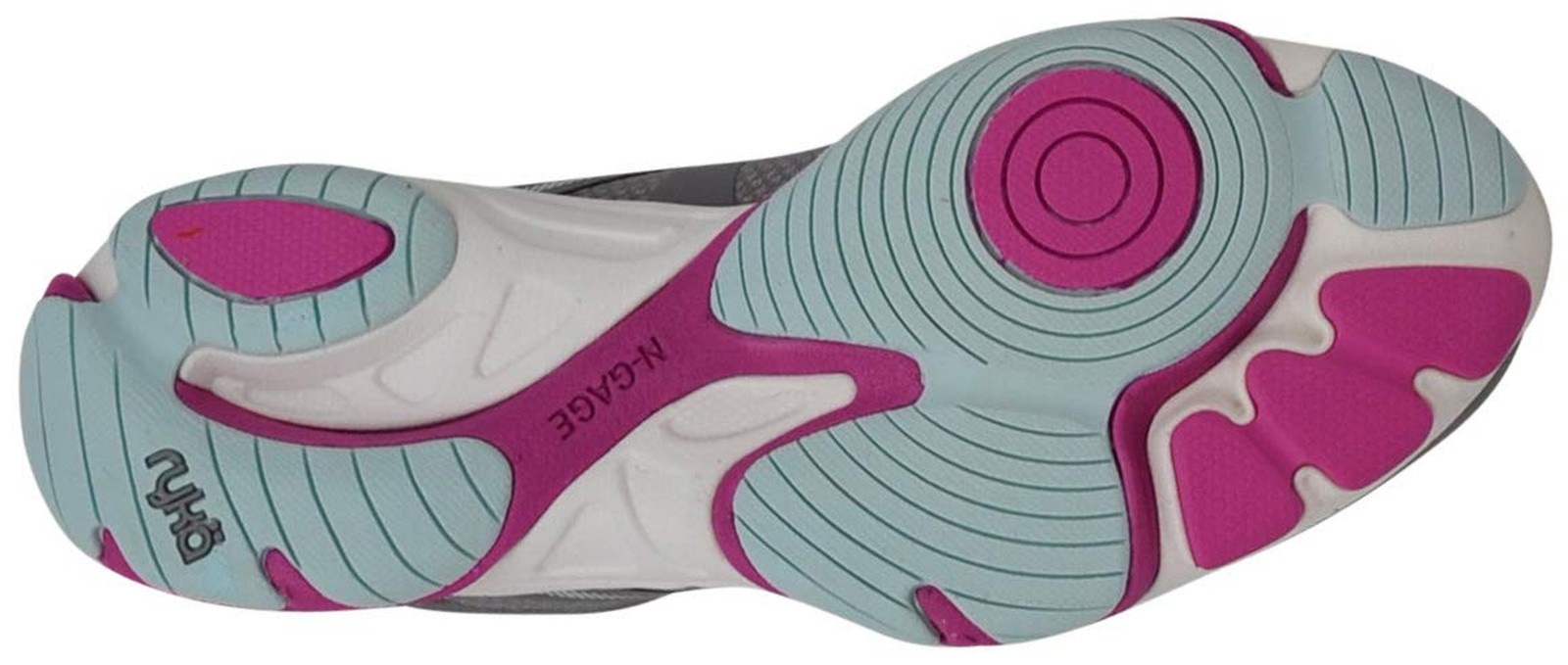 Ryka Women’s Influence Cross Trainer 8 Wide Frost Grey/Rose/Pale Aqua