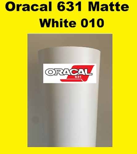 Oracal 631 Matte White 010 Sign Vinyl Indoor Wall Removable 12″x 10 ft
