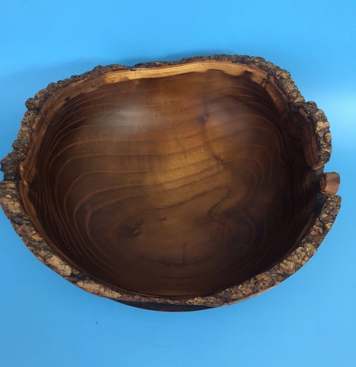 1994 Tom Mumper Mulberry Live Edge Hand-Turned Bowl Signed, Dated, #691