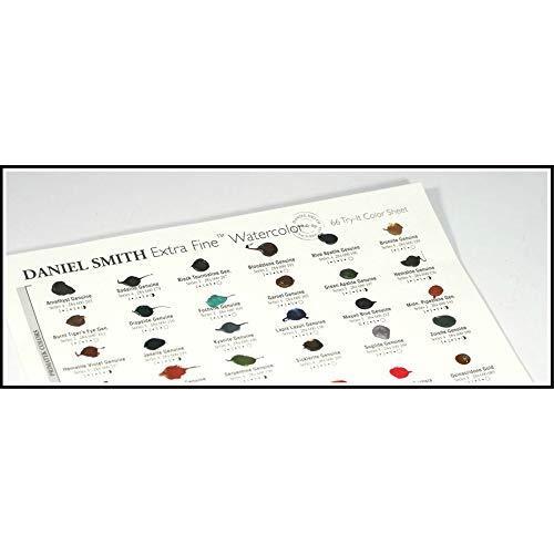 Daniel Smith 001900501 Extra Fine Watercolor 66-Dot Try-It Card, Multi Color
