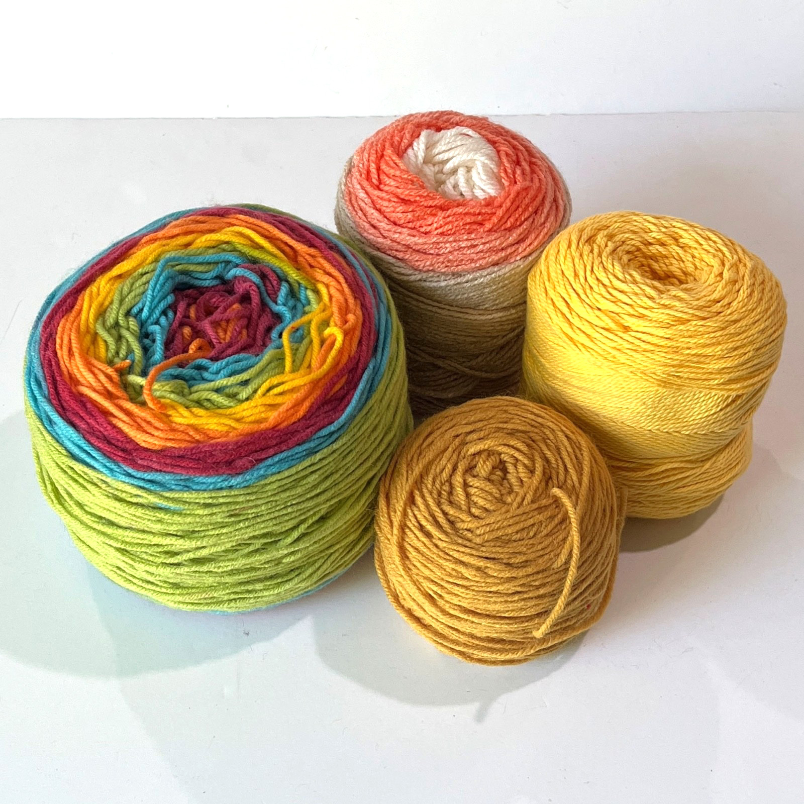 1 lbs+ Assorted Lot of Unused Yarn – Acrylic-Blend or Cotton – Caron/Yarn Bee