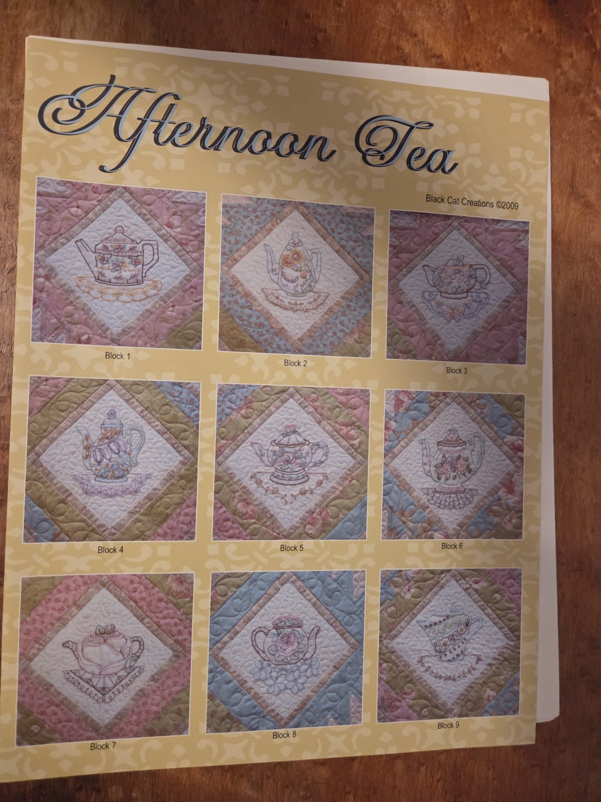 Afternoon Tea Quilt Pattern by Black Cat Creations