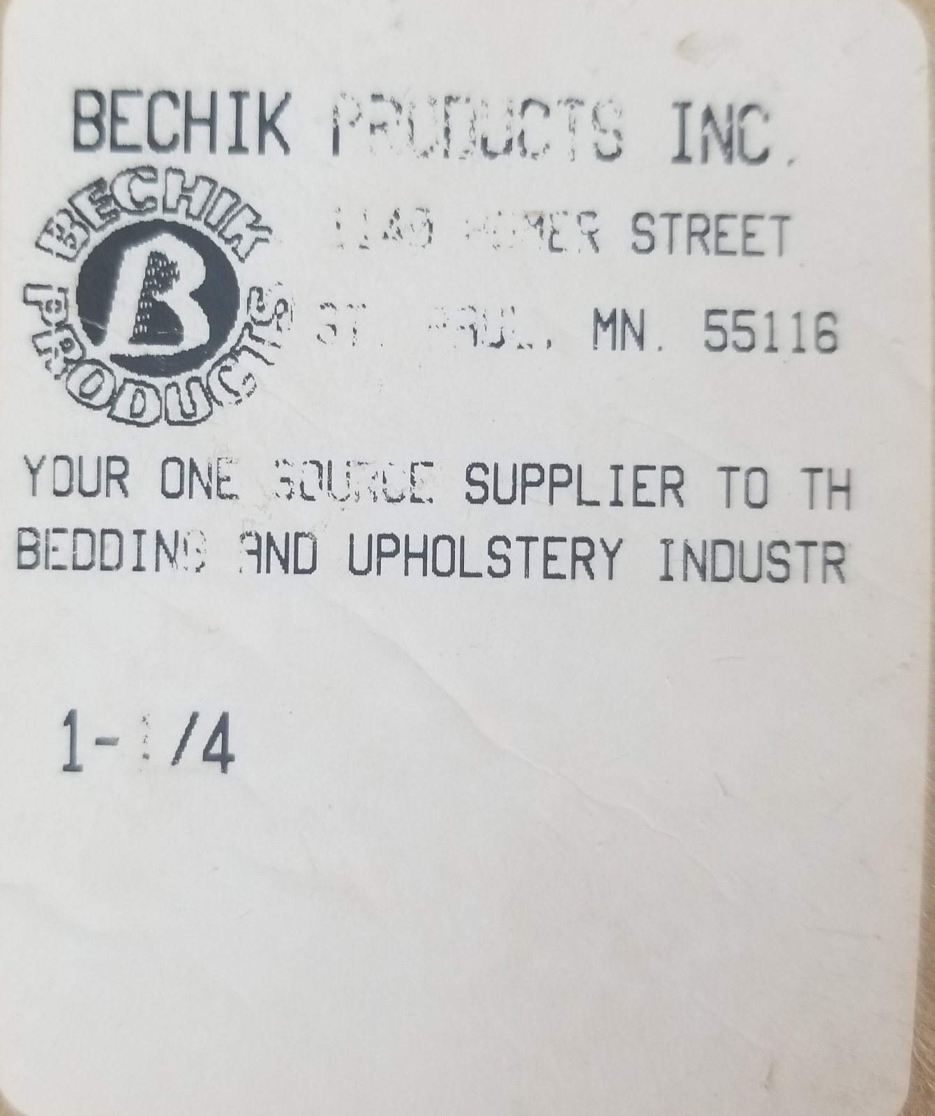 Belchik Products Trim 1 – 1/4″ White 6 Pound Roll Mattress and Upholstery