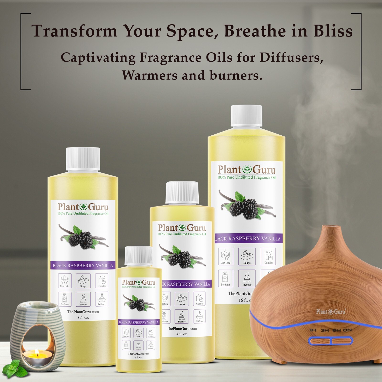 Black Raspberry Vanilla Fragrance Oil For Candle Soap Making Diffuser and Burner