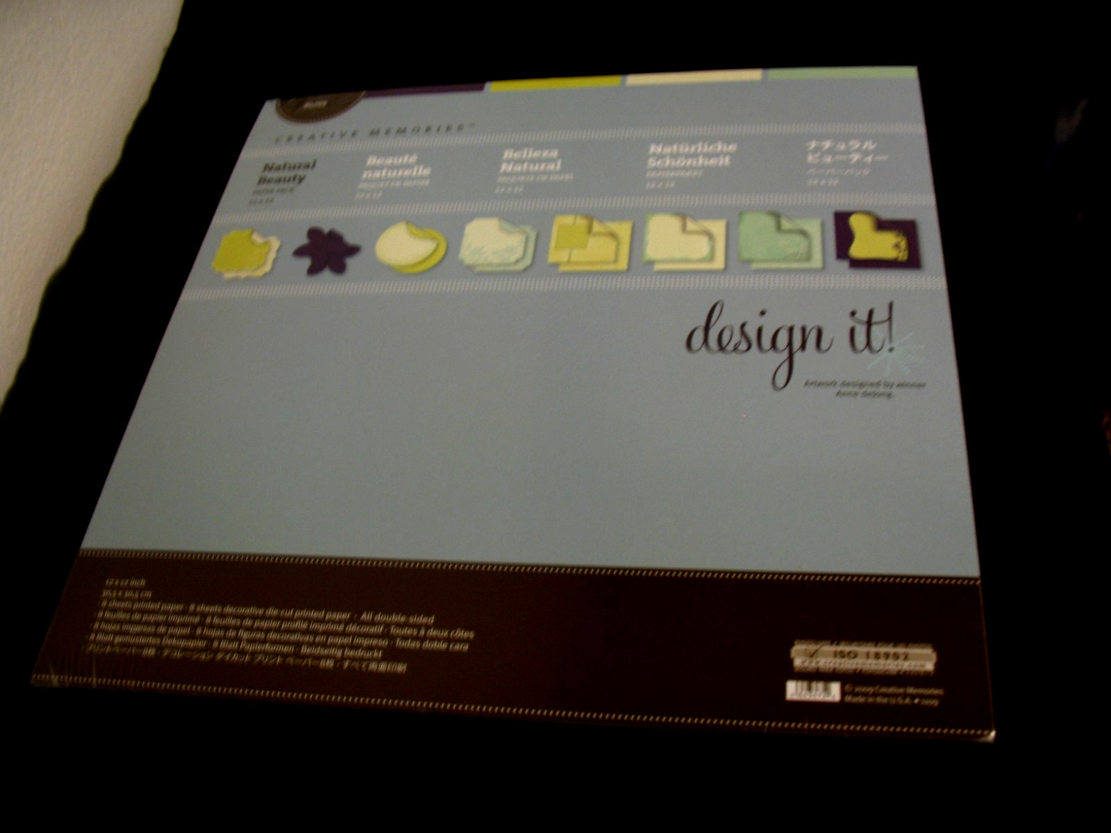 Creative Memories NaturalBeauty PaperPack 12″ x 12″ Design It! Open none missing