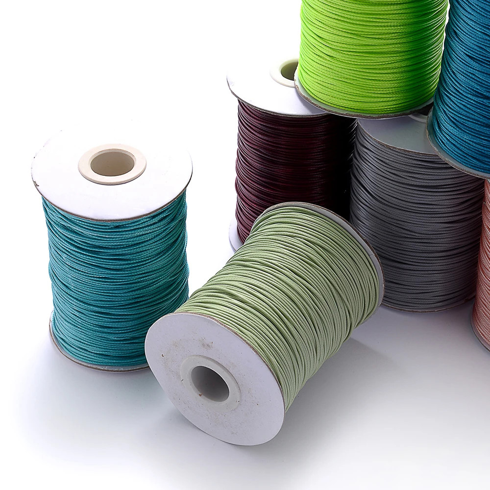 0.5/0.8/1.0/1.5/2.0/2.5/3.0Mm Colorful Waxed Cord Cotton Thread Cord String DIY