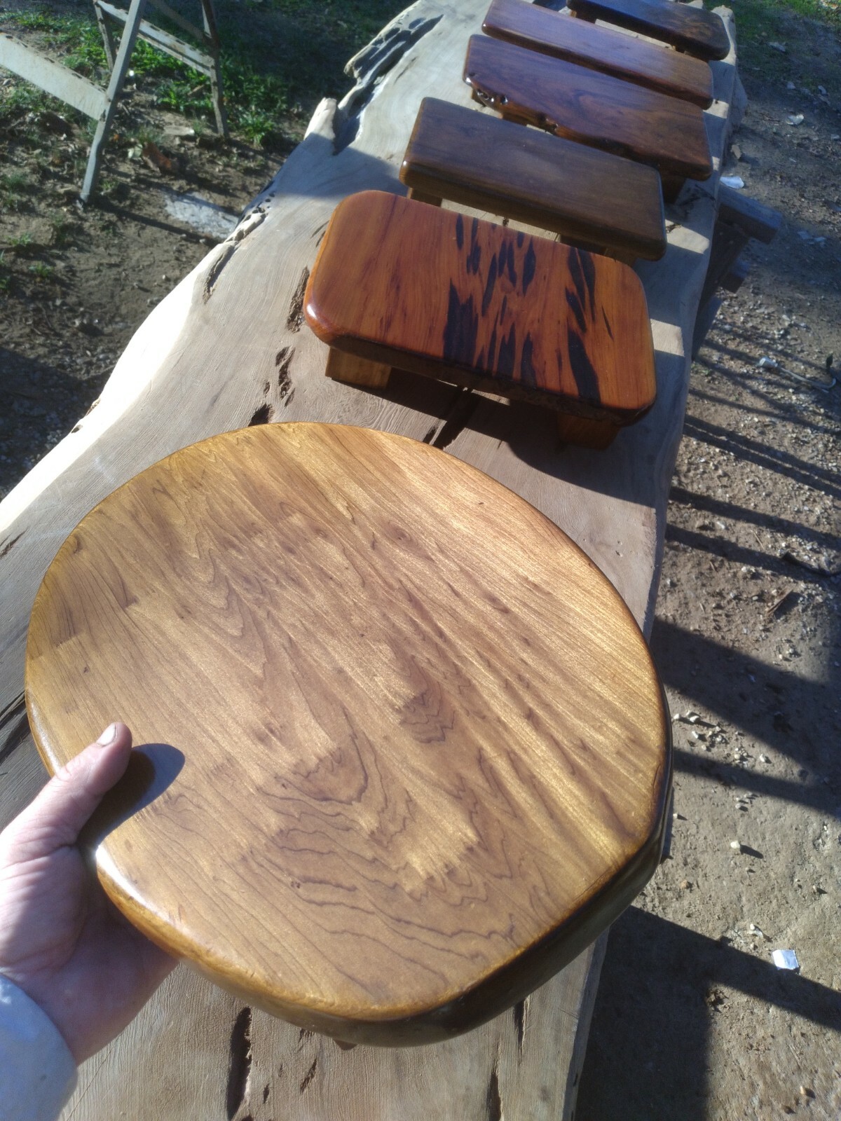 REAL Old Growth Sinker Cypress Wood Bonsai Shower Stand Table Returns Accepted!