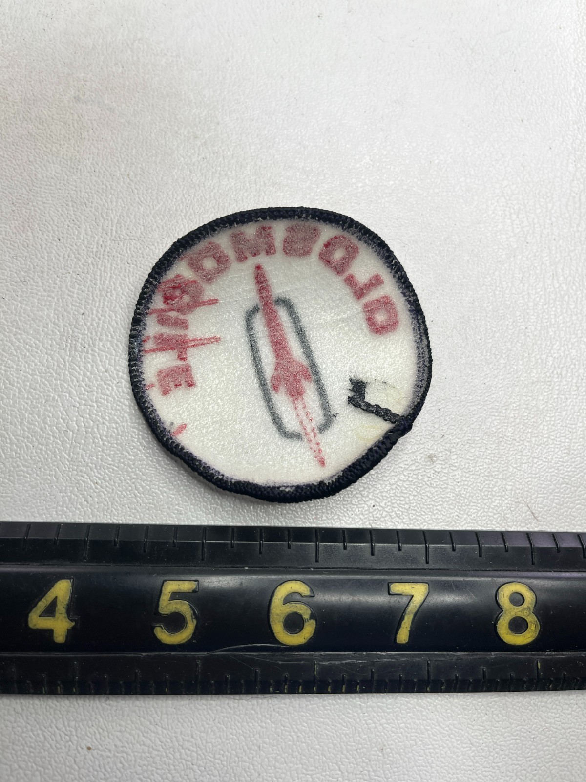 Vintage As-Is-Wants-To-Curl-Up Car Auto OLDSMOBILE Embroidered Patch M027