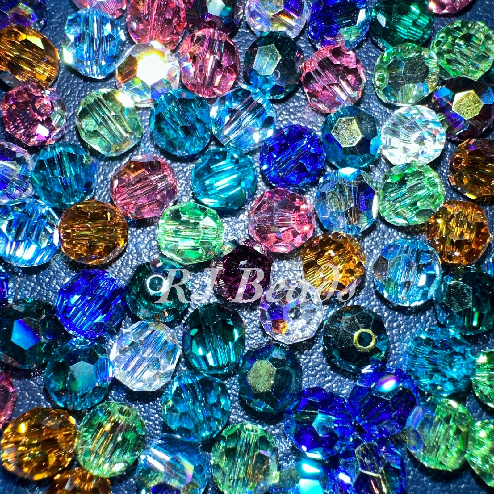 Genuine 6mm Swarovski Crystal 5000 Sparkling Round Jewelry Supply Craft Beads AB