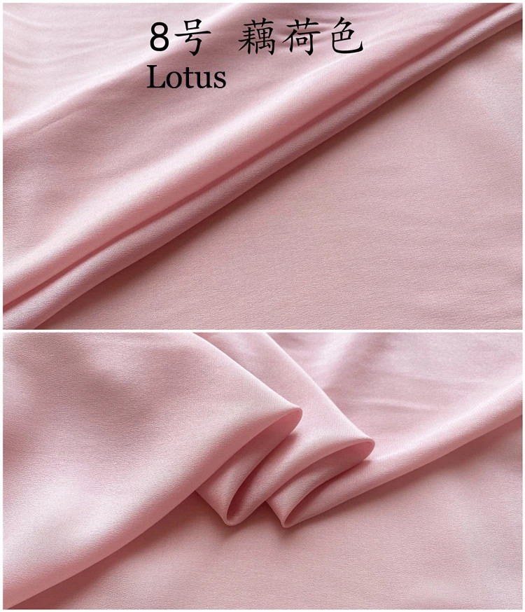 45” Wide 12 Momme 100% Natural Mulberry Silk Crepe Fabric Crepe De Chine Silk