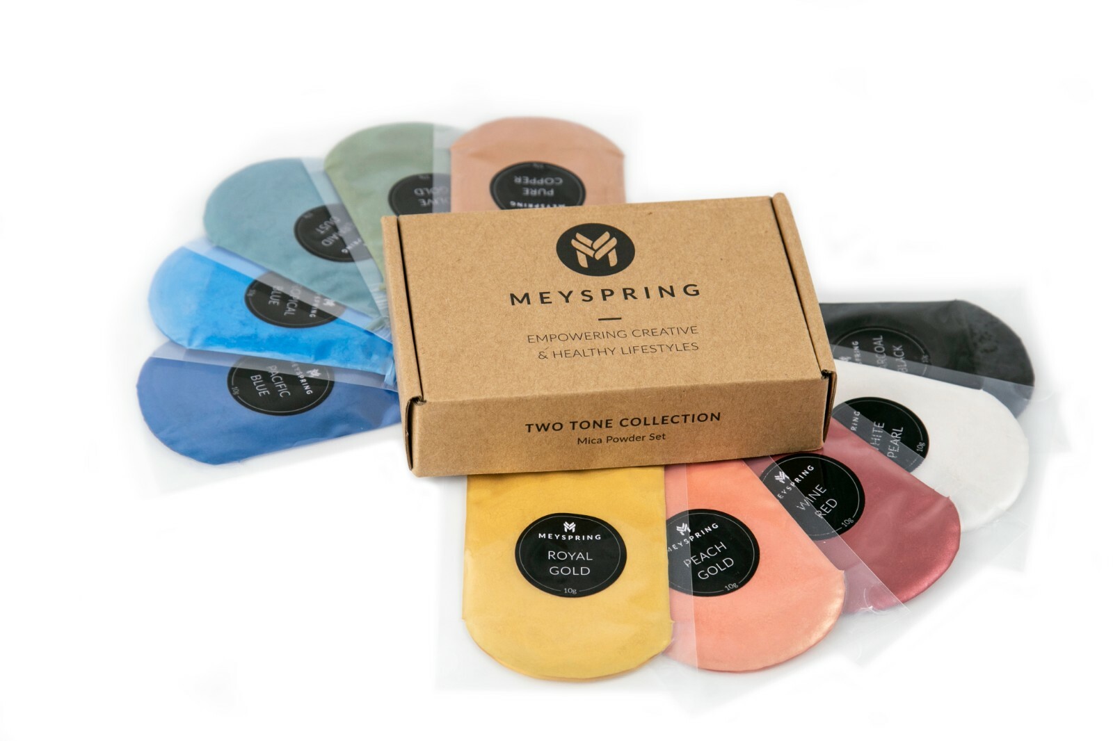 MEYSPRING 2Tone Collection Mica Powder Set – Epoxy Resin Color Pigment Resin Dye