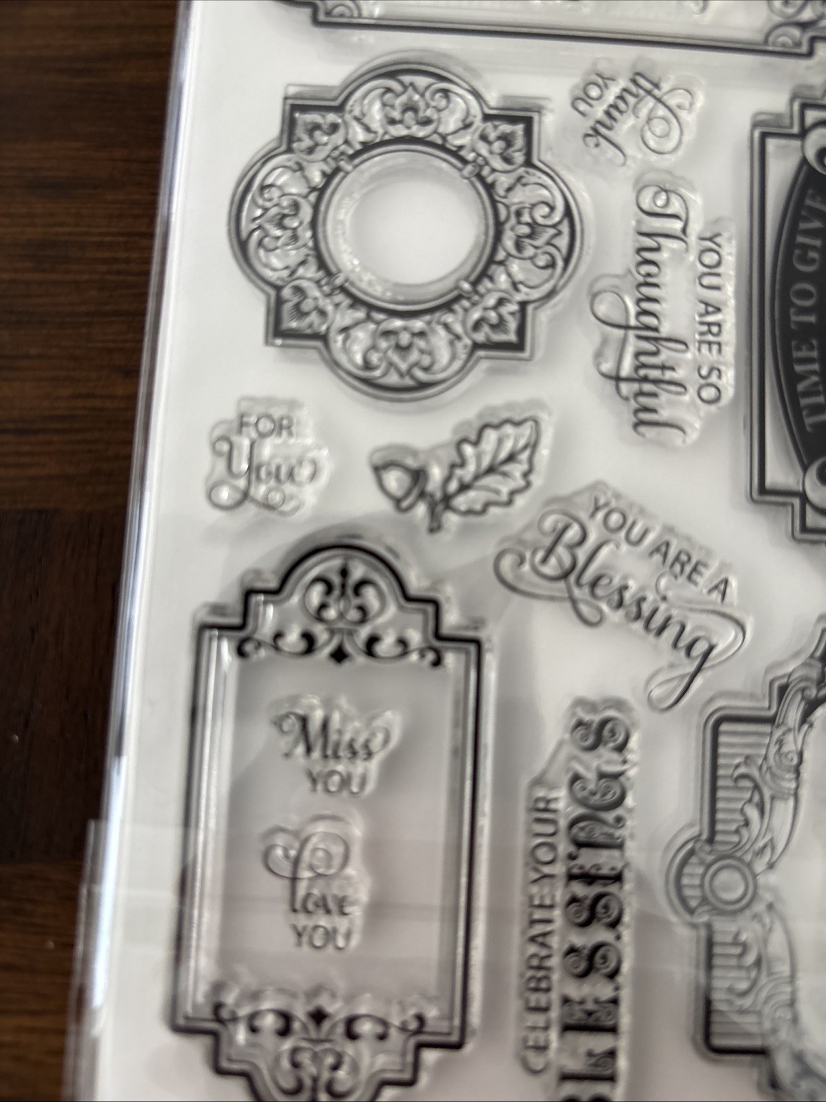 justrite stamp Clear Antique Autumn Tags One