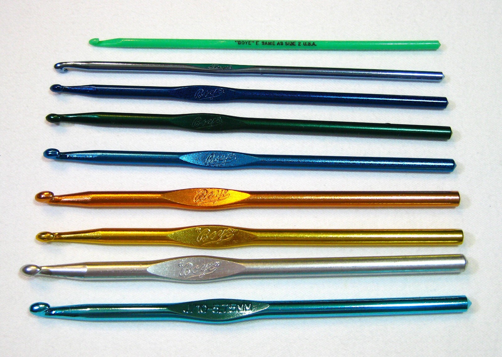 Boye Aluminum Knitting Needles Crochet Hook USA Sold Separately U PICK Sz varies