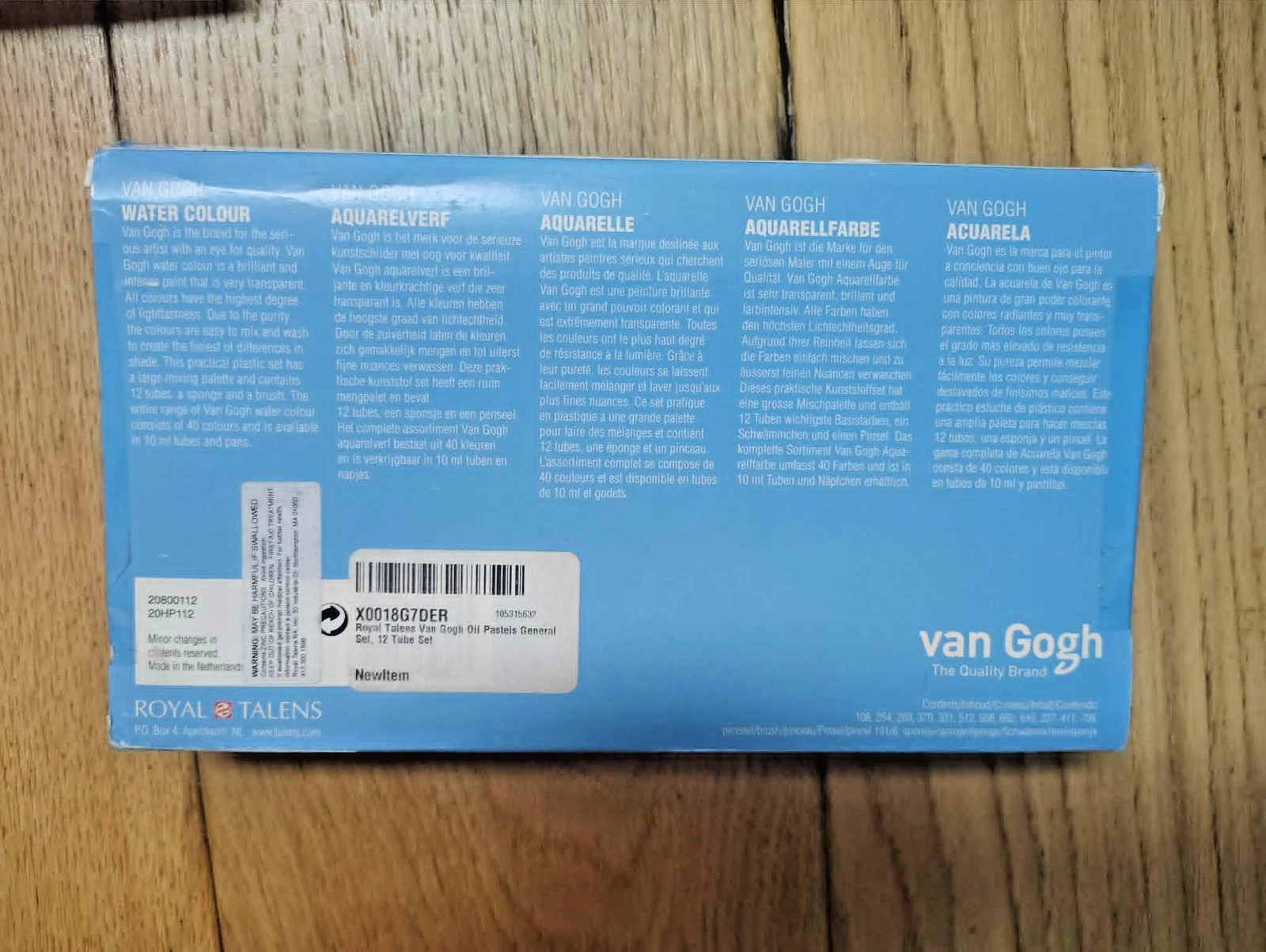 Van Gogh Watercolor Paint Set 2 PACK BUNDLE Plastic Pocketbox 12x10ml BRAND NEW