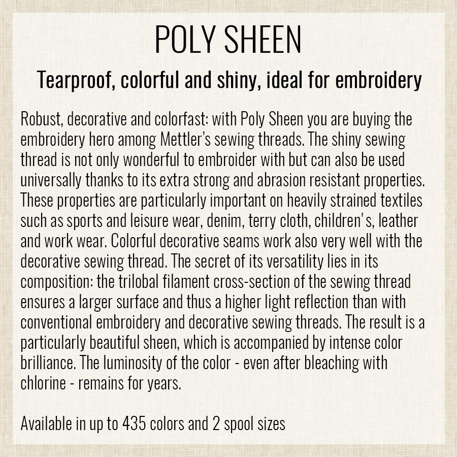 Royal Blue 3543 | Poly Sheen – #3406 (200M / 220Y Spool) | Mettler