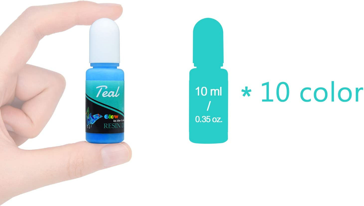 Epoxy UV Resin Color Pigment – Glow In The Dark Liquid Luminous Transparent Dye