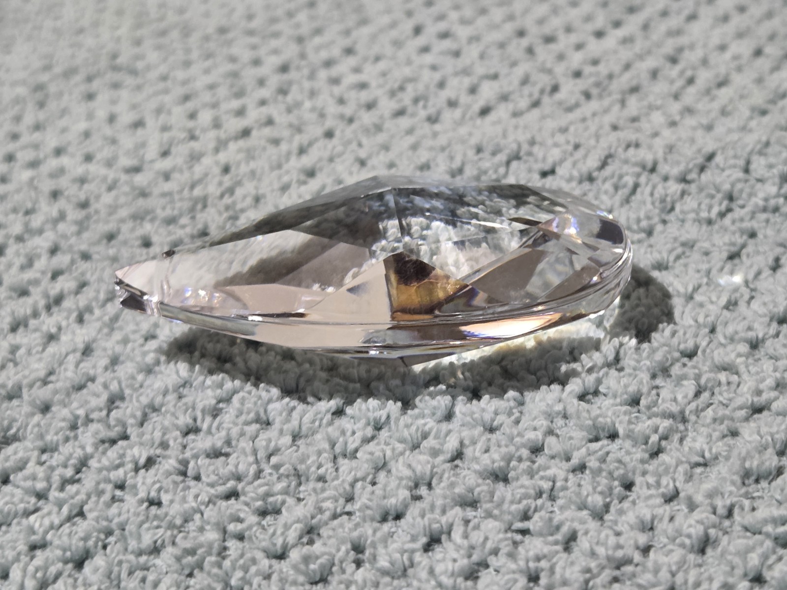 Asfour Crystal Pear Shaped 2.5 in. Prism Chandelier Box of 45