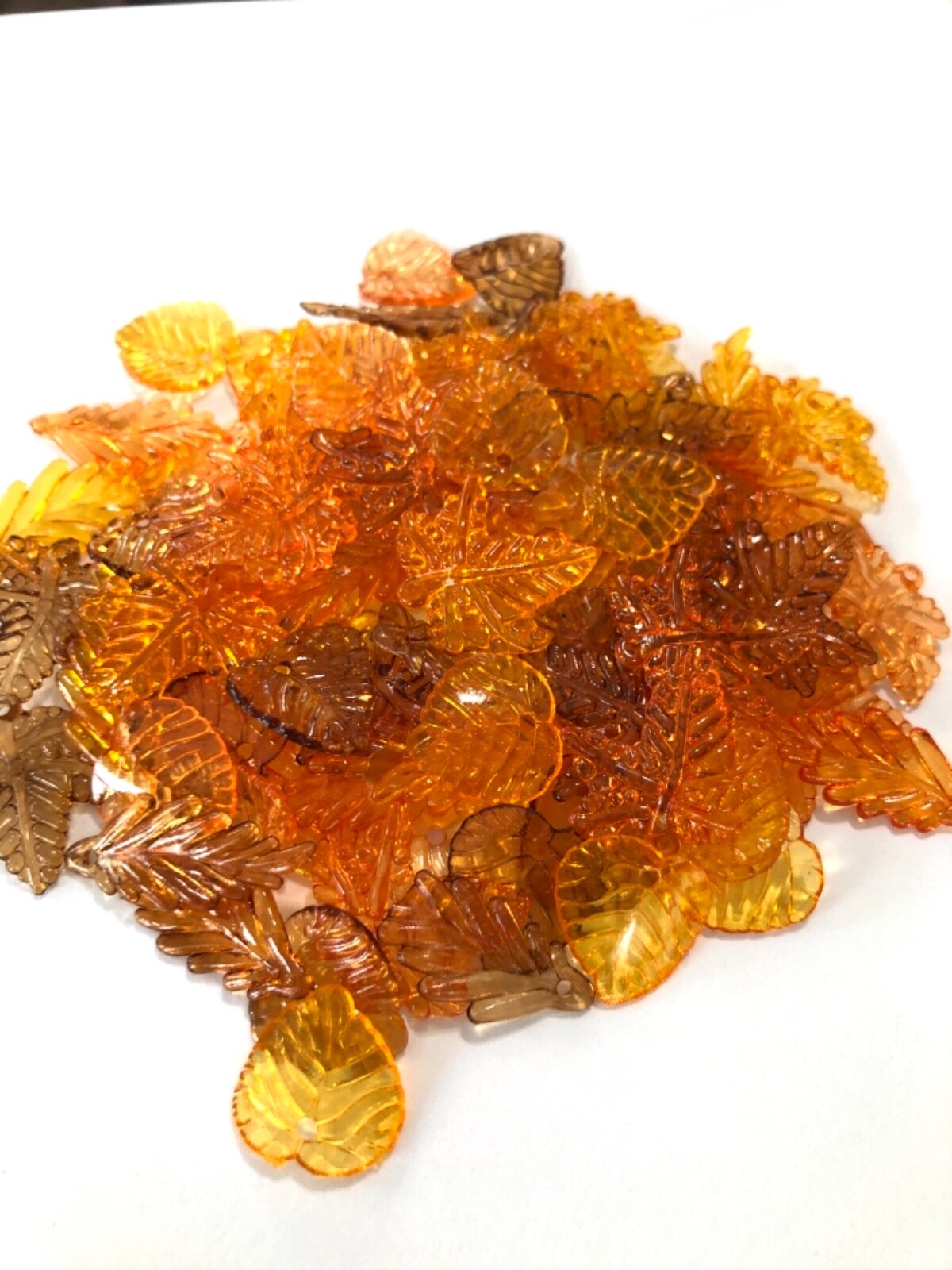 Mix Autumn Leaf Acrylic Beads