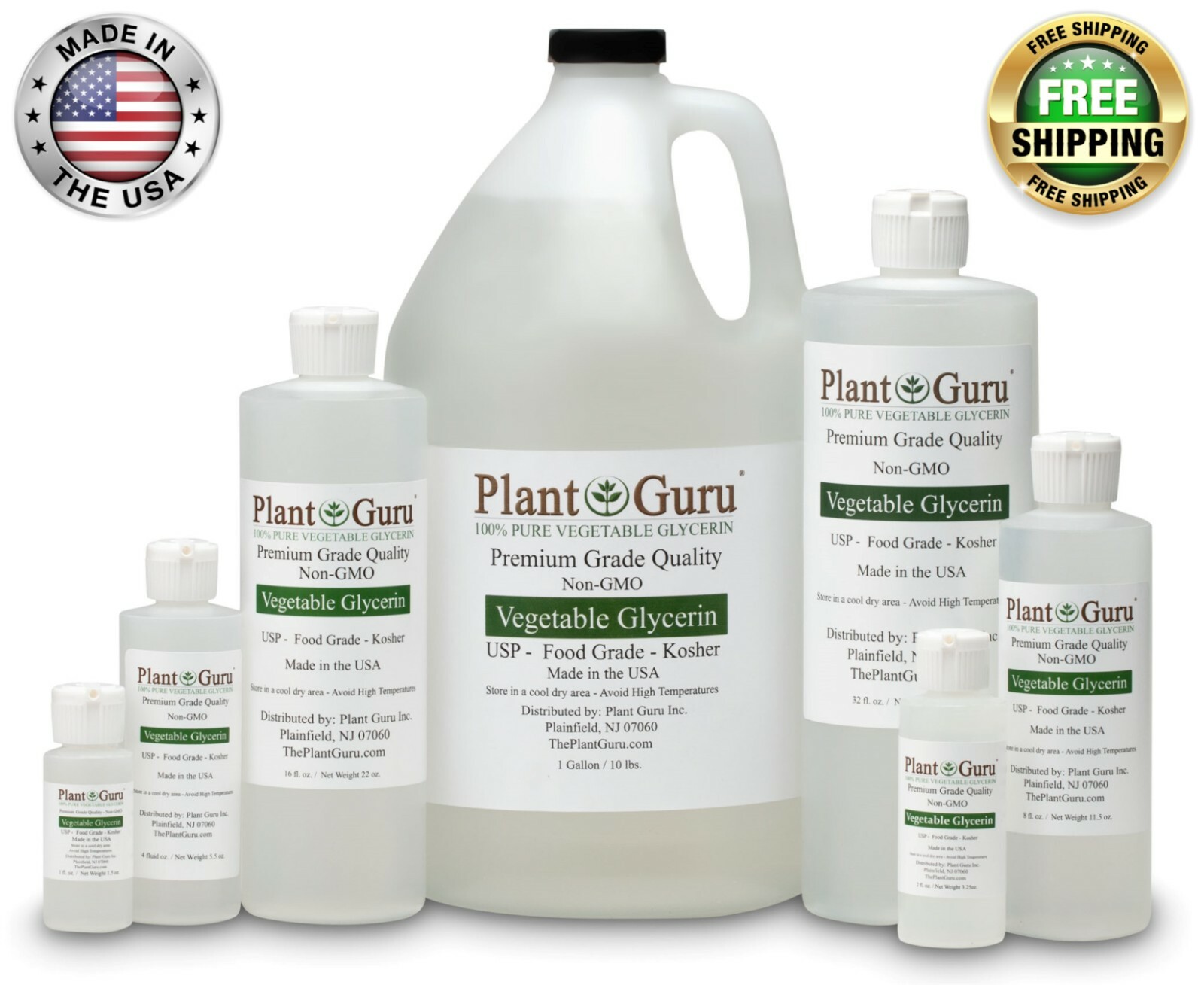 Vegetable Glycerin 1 oz. USP 99.9 % Pure Food Grade Non-GMO Kosher VG PG