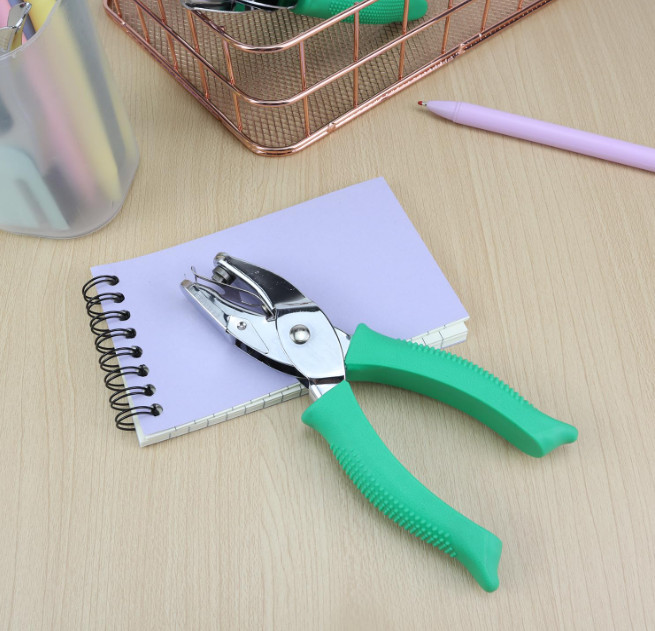 1/4 Inch Star Shaped Hole Puncher, Handheld Single Hole Paper Punch, One Hole Pa