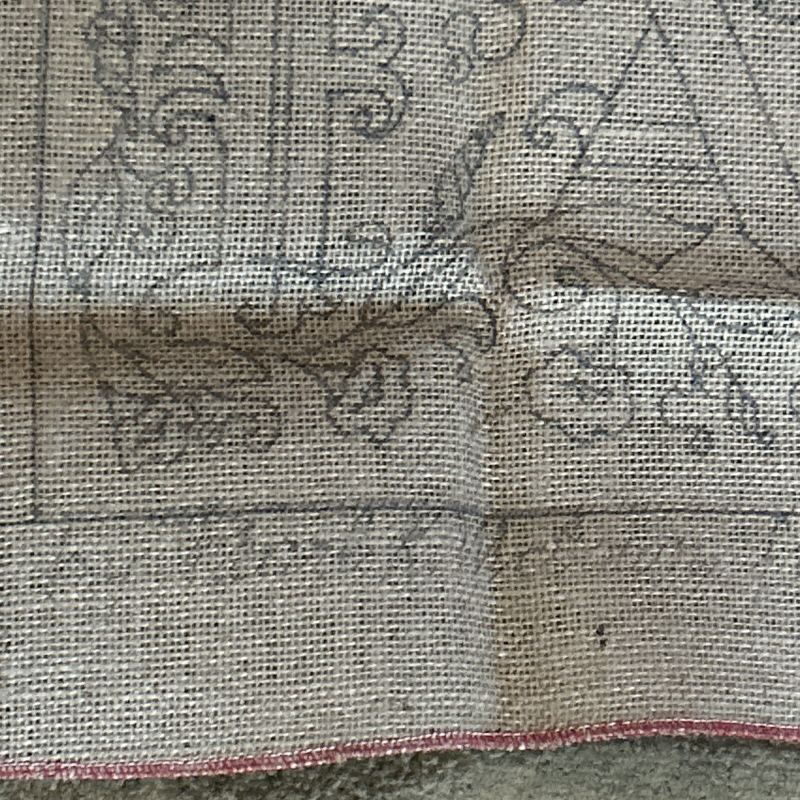Vintage Burlap Rug Pattern #P161 “Faith” 10” x 22” NOS Pearl McGown