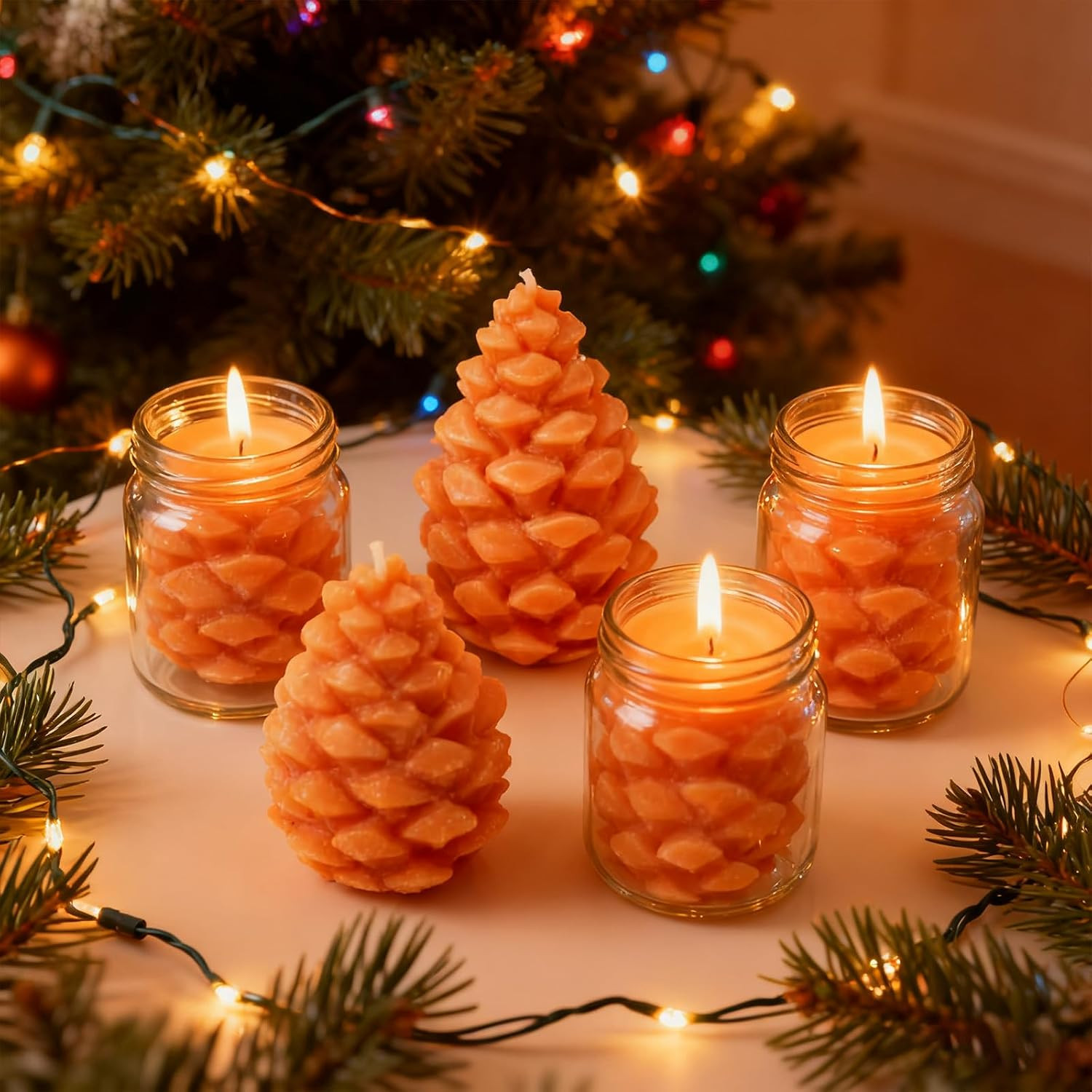 Pinecone Silicone Molds – DIY Candle Molds for Making Gypsum Desktop Decor