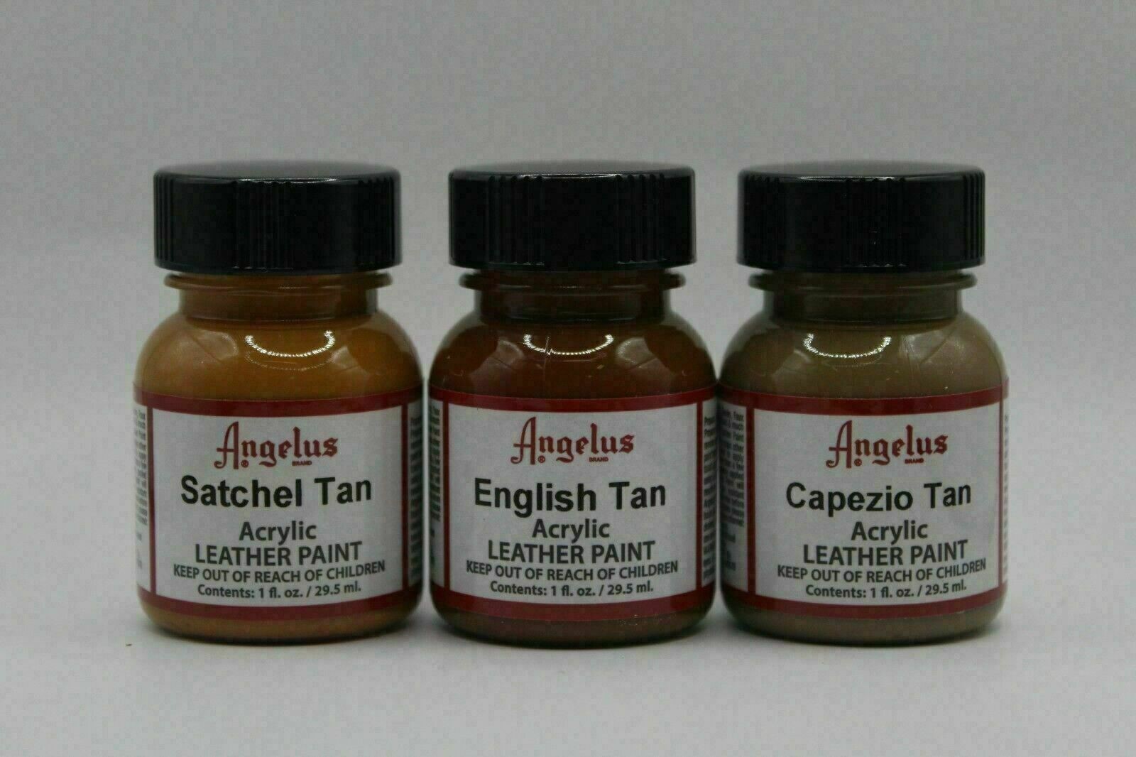 Angelus Acrylic Leather Paint Waterproof Sneaker Paint 1oz – 82 Colors Available
