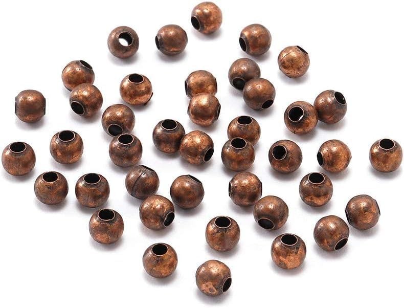 300Pcs/lot 3mm Antique Copper Round Spacer 3.0 Millimeters,