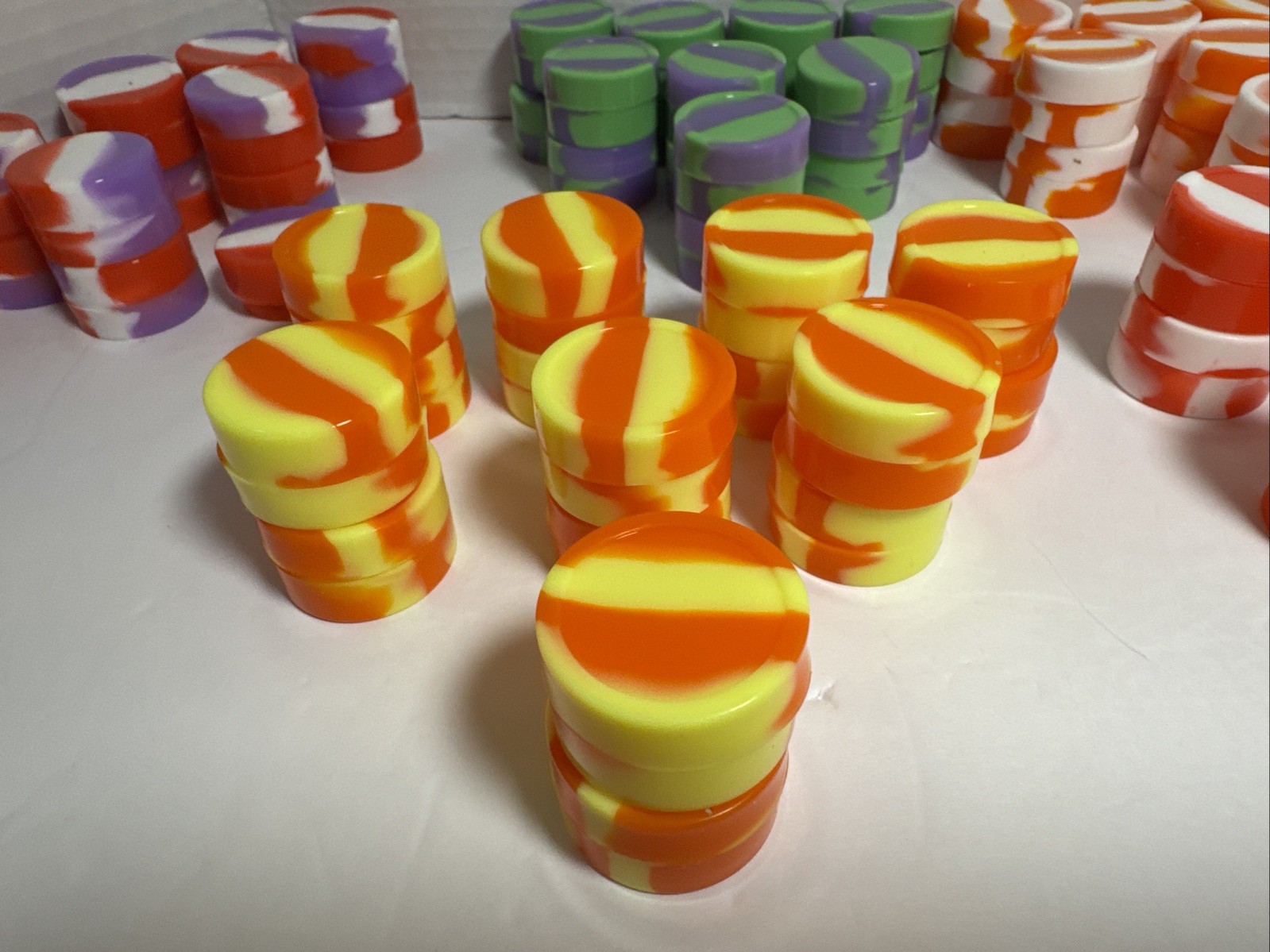 5ML Silicone Non Stick Oil Jars Wax Containers Pack Of 100