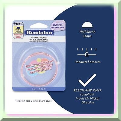Silver Plated Half Round Wire 20G 3m