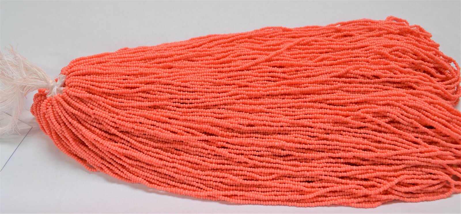 Opaque Coral Czech PRECIOSA® glass rocailles 11/0 seed beads – 1 Hank