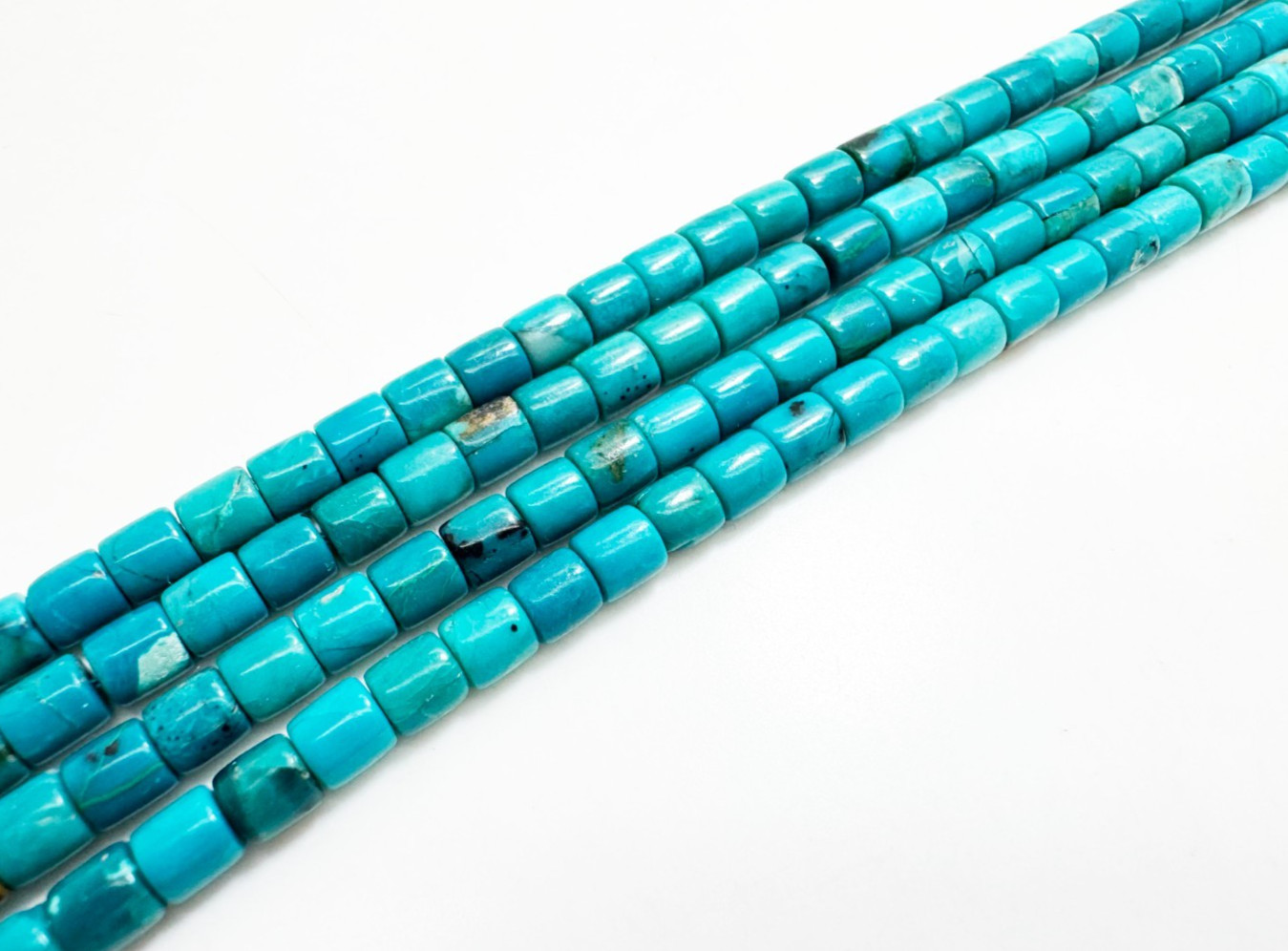 Genuine AAA Blue Natural Kingman Turquoise Heishi Gemstone Beads 4mm PGS409