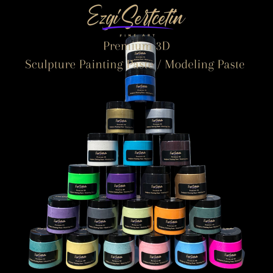 3D Sculpture Painting Paste|Texture Paste|Decorative Plaster|6 oz