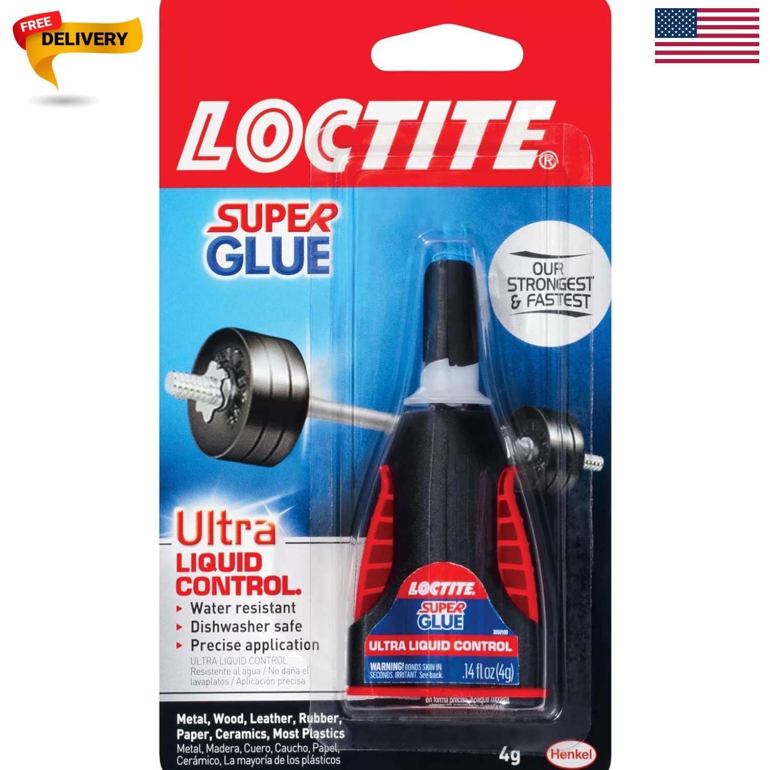 Super Glue Ultra Liquid Control, 0.14 fl oz, 1, Bottle