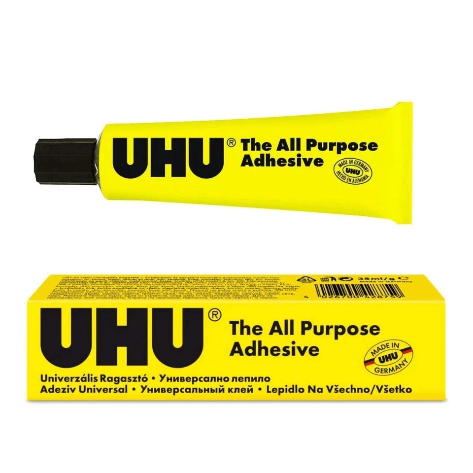 NEW 1x UHU All Purpose Adhesive Liquid Glue Super Strong 35mL Tubes Pack