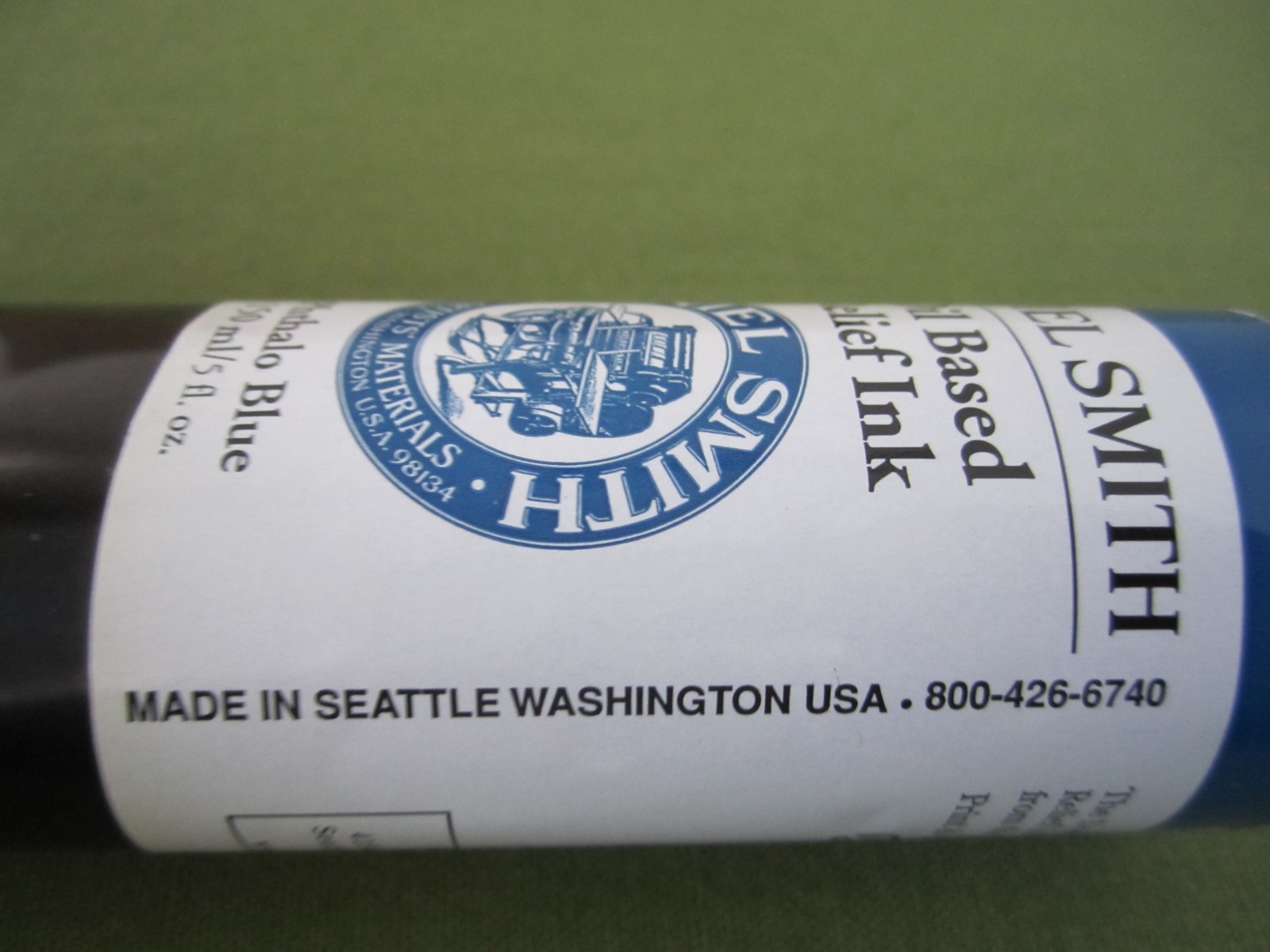 Daniel Smith Water Oil BASED Relief Ink 150 ml / 5 Fl. Oz. PHTHALO BLUE