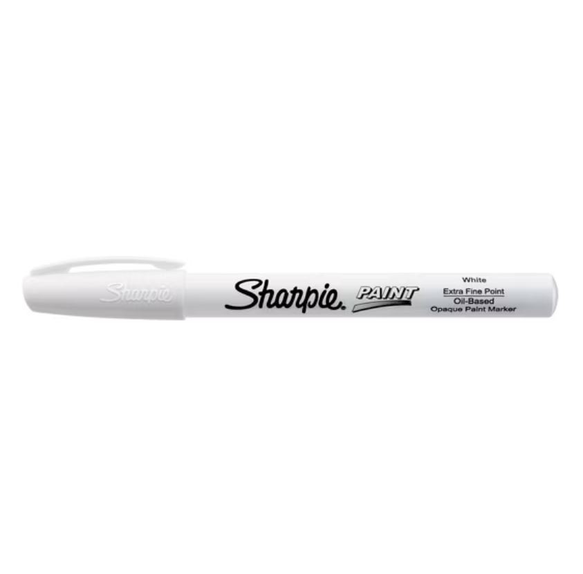 Sharpie Oil-Based Paint Marker, Extra Fine Point, White, 1 Count