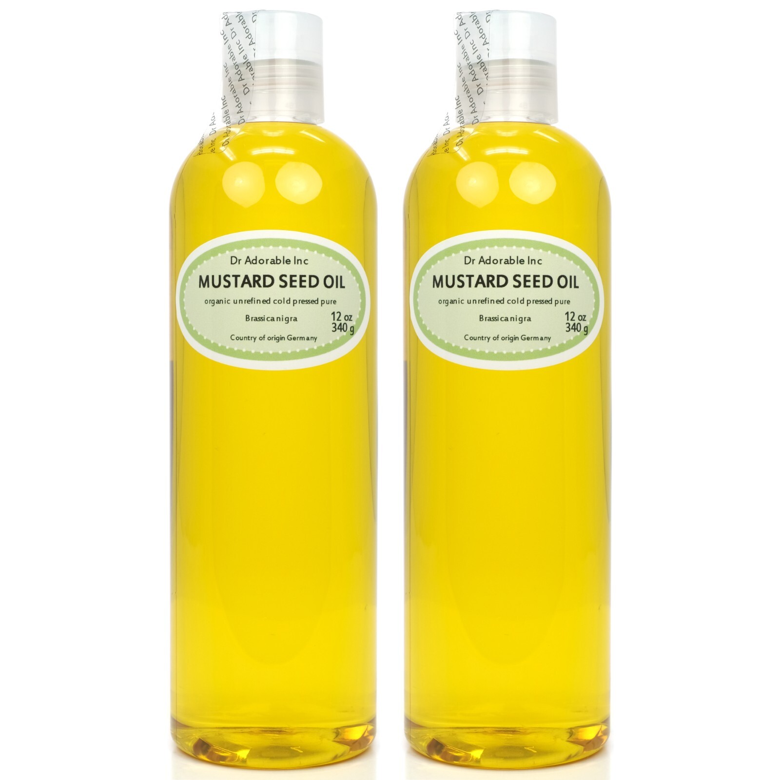 MUSTARD SEED OIL by Dr.Adorable PURE ORGANIC 2 oz 4oz up to gallon Free Shipping