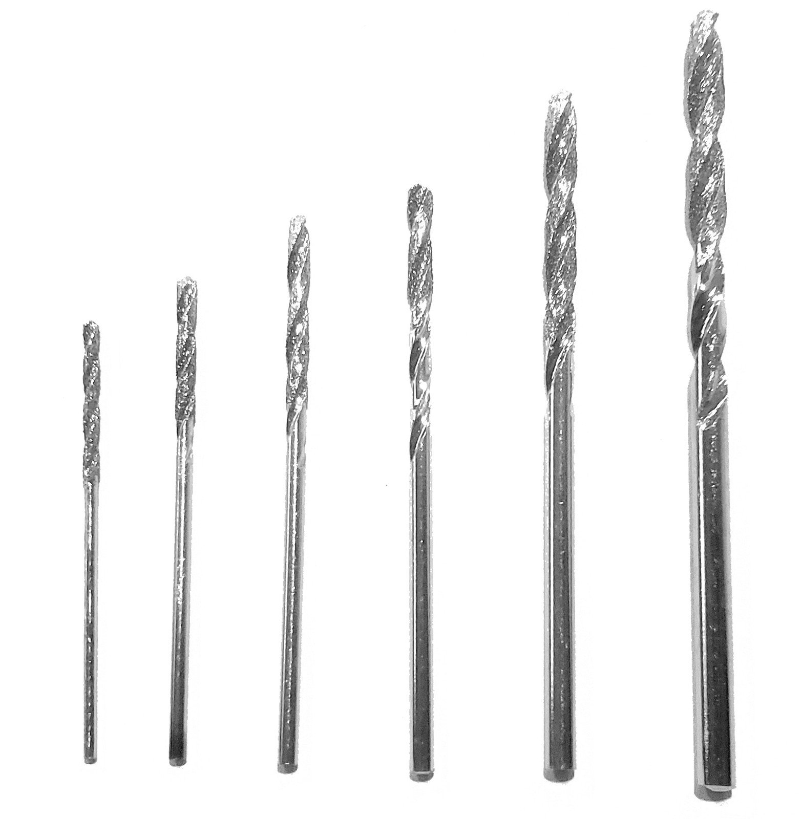 JSP®SINTERED DIAMOND TWIST DRILL, assorted 1.2mm-3.0mm pack of 6