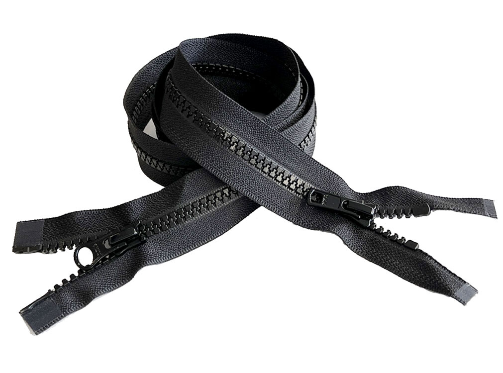 24 Inch YKK #5 VISLON 2-Way Medium Weight Molded Plastic Separating Made in USA