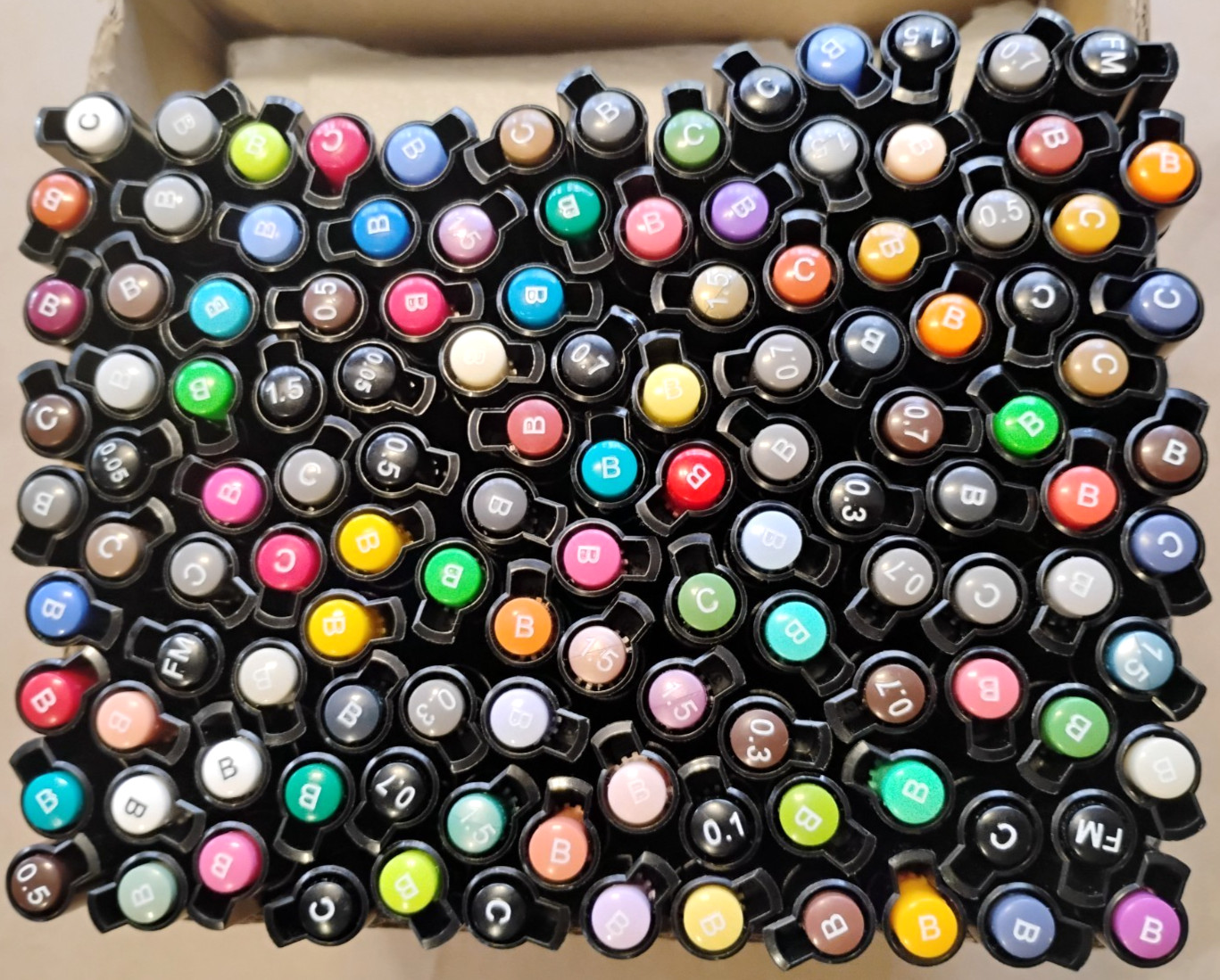 LOT OF 122 Faber Castell Pitt Artist India Ink Pens – NEW! – Brush, Sketch, MORE